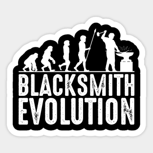 Blacksmith Evolution Silhouettes Sticker